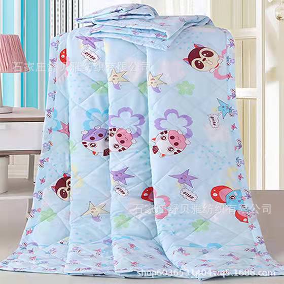 Picture of New Summer Cool Quilt Air-Conditioned Quilt Single and Double Thin Quilt Company Welfare Gift Quilt Spring & Fall Quilt Core Machine Washable