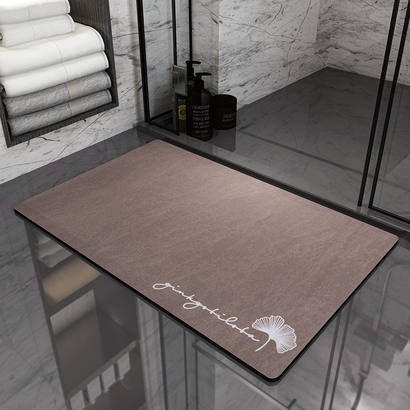 Picture of Bathroom Floor Mat Toilet Toilet Dirt-resistant Absorbent Non-slip Foot Mat Toilet Door Waterproof Erasable Quick-drying Carpet