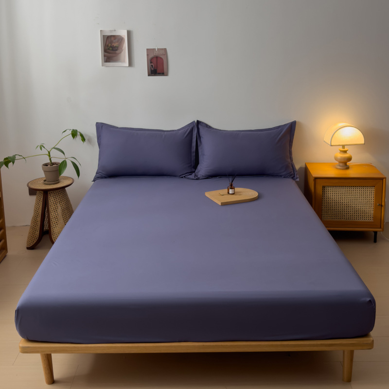 Picture of Cotton Mattress Cover Non-Slip Fixed Bed Cover Single-Piece Bed Sheet Bedspread Simmons Protective Cover Height Mattress Cover