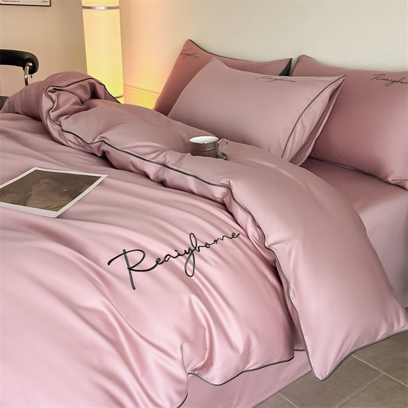 Picture of High-grade sense 120 long-staple cotton bed four-piece cotton cotton light luxury four-season universal quilt cover bed sheet bedding 4