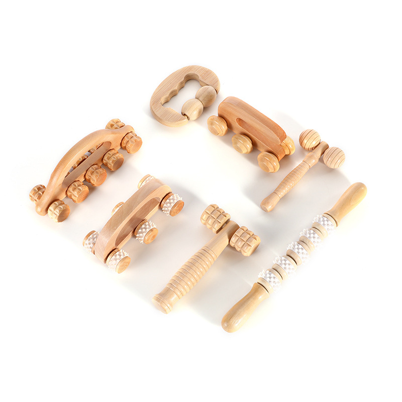 Picture of Wooden Massager suit Mother's Day Gift Handheld Labor-saving Convenient Simple and Practical Meridian Massage Artifact
