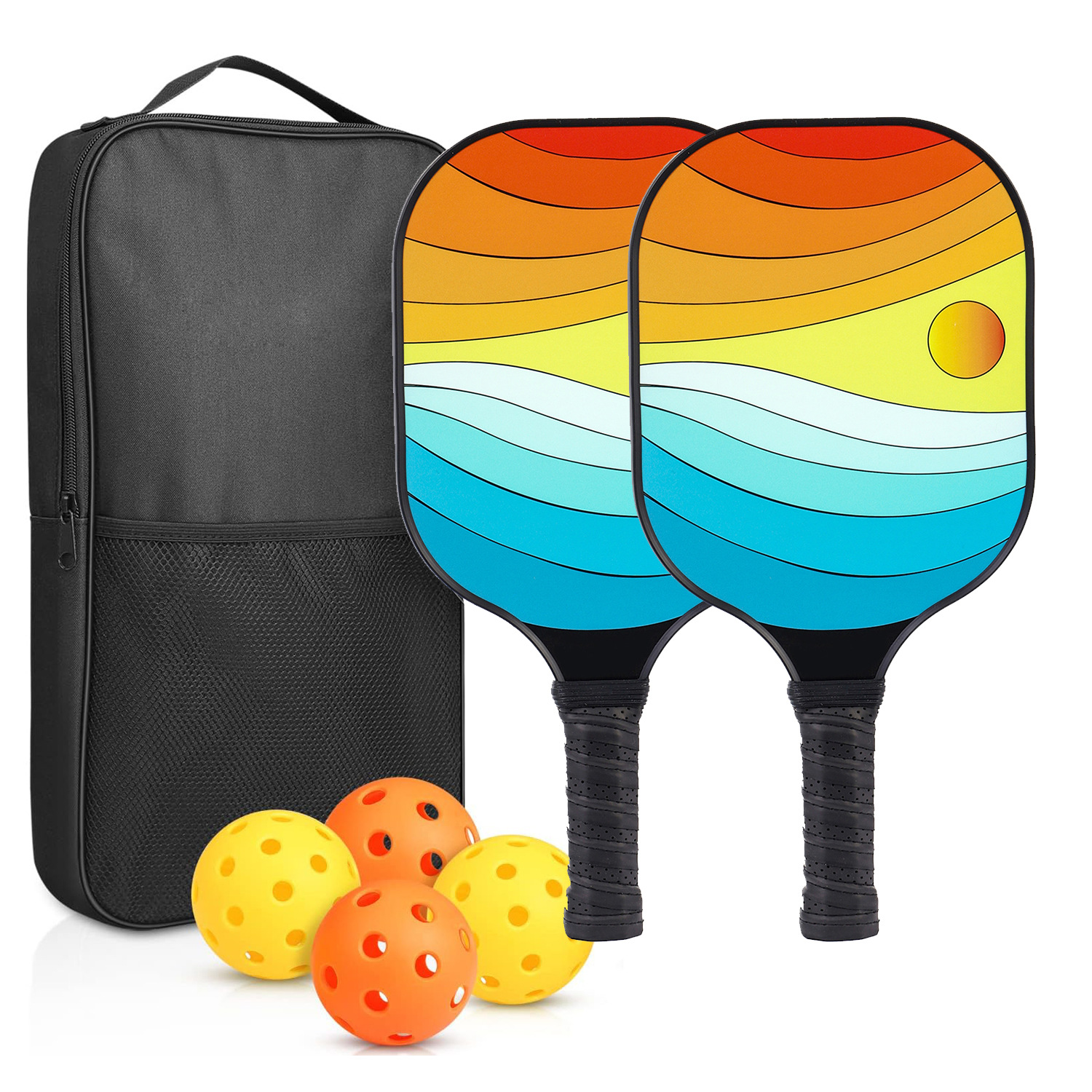 Picture of Peak ball racket glass fiber edge strip UV pattern design outdoor leisure entertainment cross-border pickle pickle racket