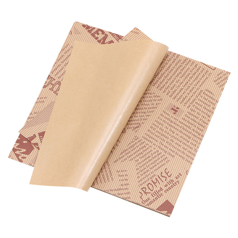 Picture of Square 18cm Coated Oil-proof Paper Hamburger Box Cushion Paper Lunch Cake Oil-proof Paper Sandwich Wrapping Paper