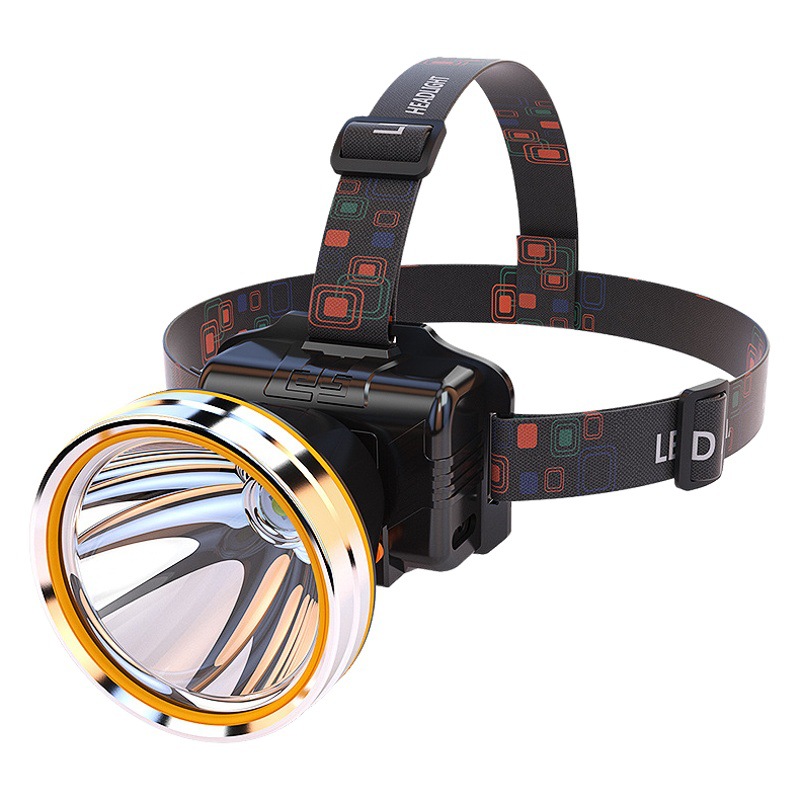 Cross-Border LED strong light headlamp outdoor charging camping induction night fishing household head wearing mining headlamp wholesale