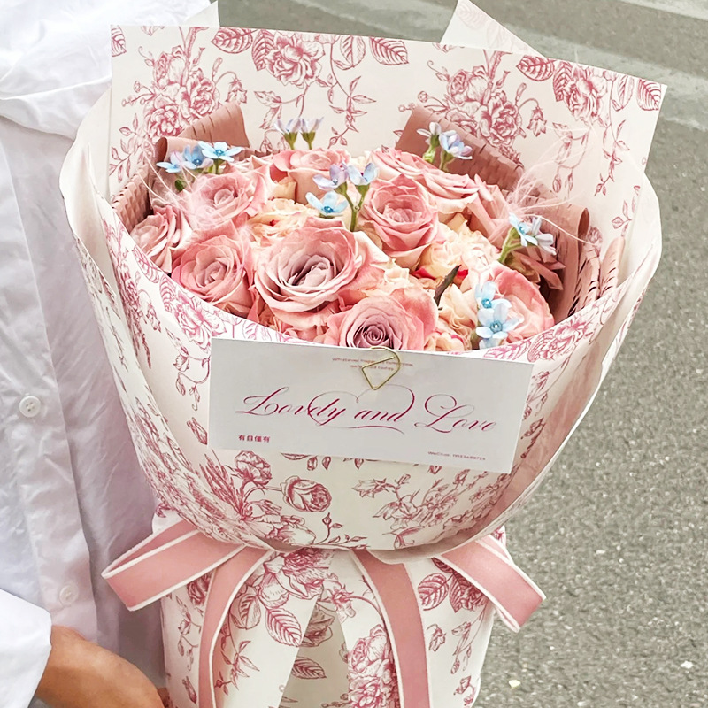 Huaxi Retro Floral Art Paper Fenghua Paper Flower Bouquet Handmade Floral Wrapping Flower Paper Flower Shop Special Materials