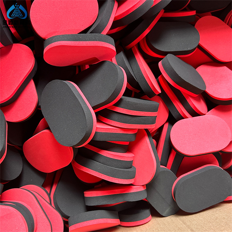 EVA blackboard sponge wipe black and red EVA latex table tennis wipe 80*40*25mmEVA composite sponge wipe