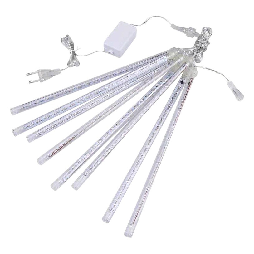 Cross-Border Meteor Shower Led Light String Solar Light Street Light Outdoor Decorative Atmosphere Light Colorful Waterproof Colorful Light Strip