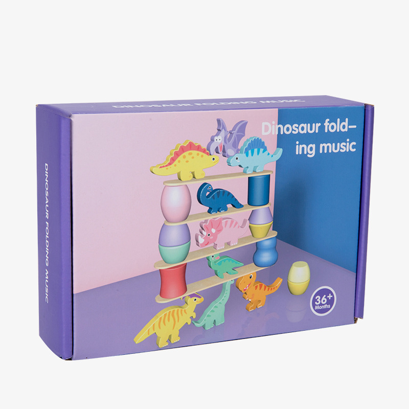 Picture of Stacked high building blocks little doll Hercules balance Jenga balance Jenga high 1234 toy puzzle
