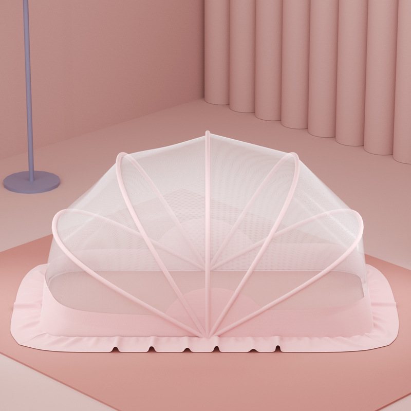 Picture of Baby Mosquito Net Baby Yurt Anti-mosquito Full Cover Foldable Baby Newborn Children's Bed Bottomless Universal