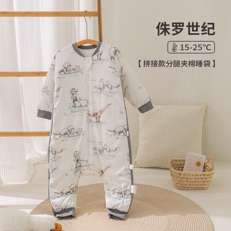 Picture of Cartoon Bamboo Cotton Gauze Sleeping Bag Baby Class a Summer Newborn Children's Home Clothes Baby Anti-Kick Quilt Breathable and Lightweight