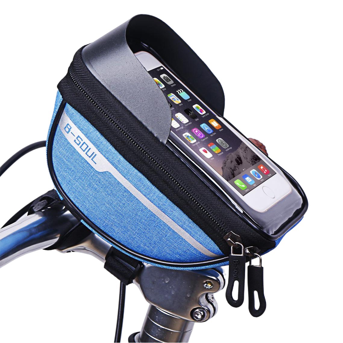 B-Soul Bicycle Bag, Front Bag, Handlebar Bag, Mobile Phone Bag, Handlebar Bag, Mountain Road Bike Cycling Accessories