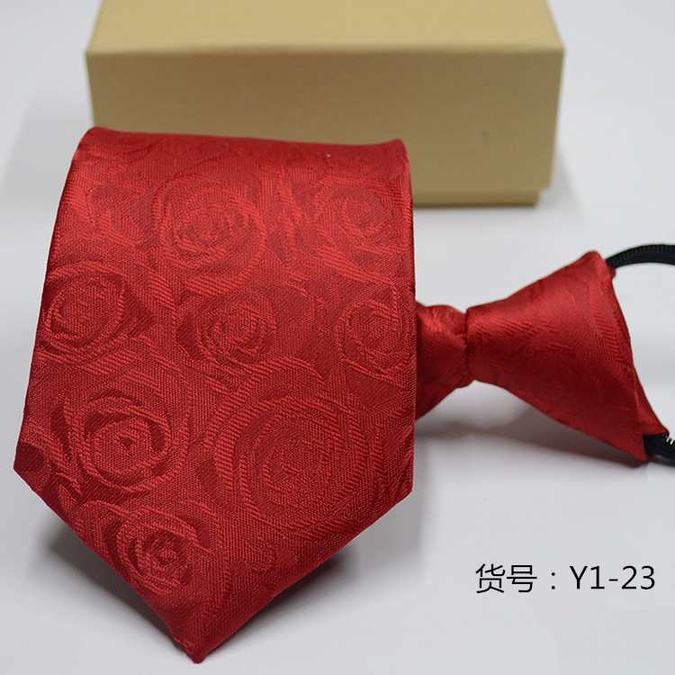 Picture of Men's Easy-To-Pull Casual Zipper Tie New Korean Style Professional Formal Wear Convenient Lazy Tie Ready for Sale