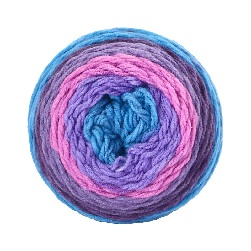 Picture of Jiathuizhi warm cake ball hand-woven acrylic wool soft scarf hat sweater crochet thick wool