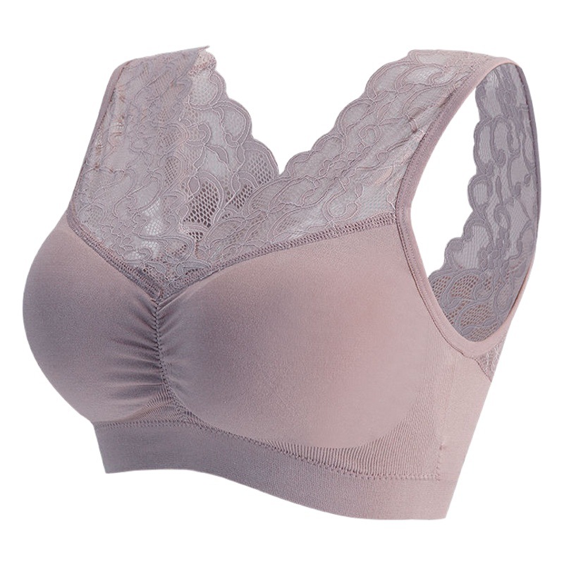 Seamless Fengzhixin Chest-Wrapped Vest, Beautiful Back Lace Large Size, No Steel Ring with Chest Pad, Anti-Exposure Tube Top for Women
