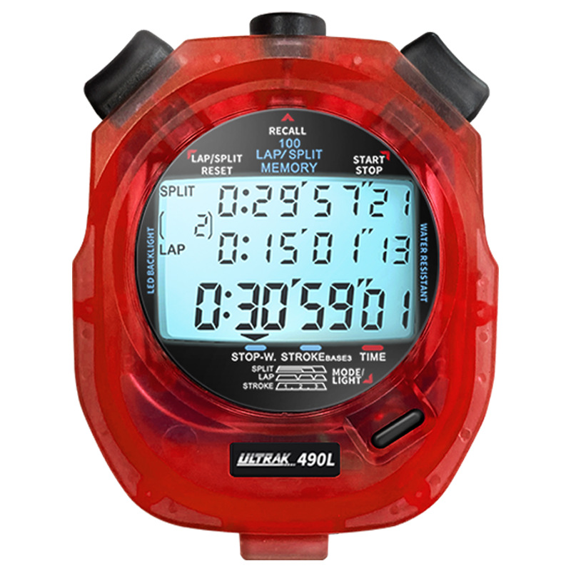 Picture of Electronic stopwatch DT490L Dingerzhi ULTRAK Osek 100 Channel 3 Row Display Timer Track and Field Luminous