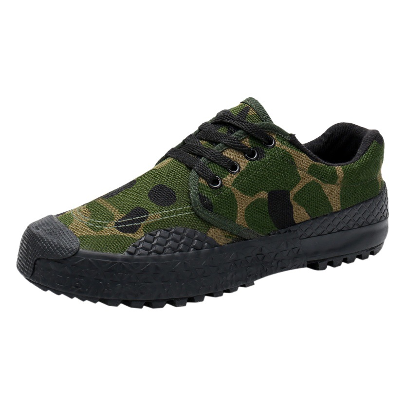 Lutai Spring and Autumn Labor Shoes Camouflage Liberation Shoes Training Shoes Outdoor Shoes Lightweight Breathable Wear-resistant Thickened Rubber Sole Shoes