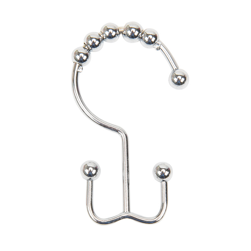 Picture of Cross-border source stainless steel shower curtain double Hook Mountain hook shower curtain hook curtain hook 8 Zhushan double hook