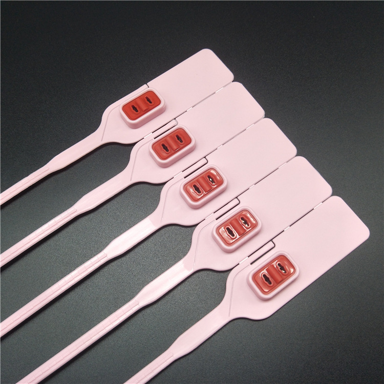 Picture of Junyue disposable double buckle plastic seal wholesale plastic seal lock anti-theft buckle high-end anti-counterfeiting plastic lead seal
