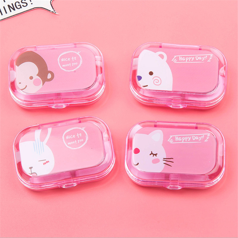 Picture of Cartoon Creative Small Animal Glasses Contact Eye Box Durable Fashion Portable Simple Contact Eye Box