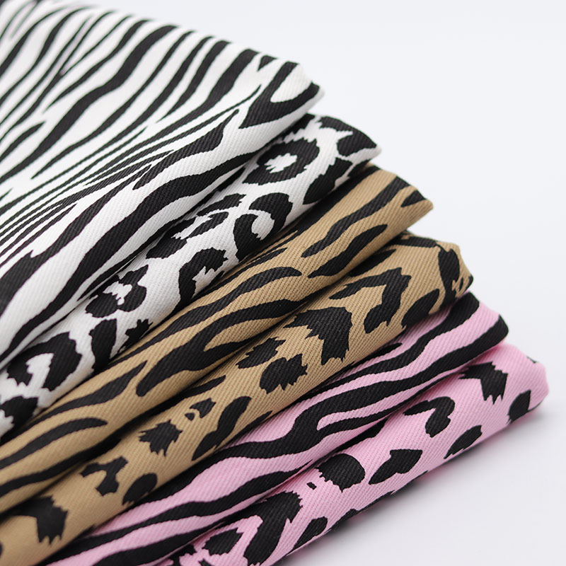 Picture of Animal Print Leopard Print Fabric Pure Cotton Twill Fabric DIY Handmade Clothing Fabric for Making Clothes, Pants, Skirts, Bags
