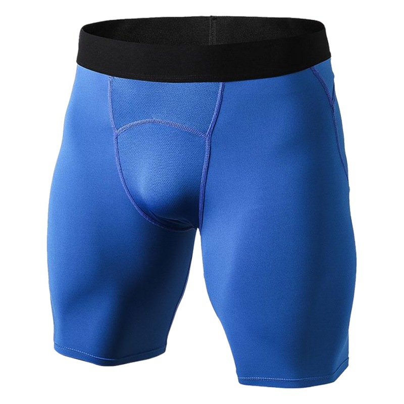 Men's PRO Tight Shorts Sports Training Fitness Running Mesh Stitching Quick-drying Elastic Shorts 1044