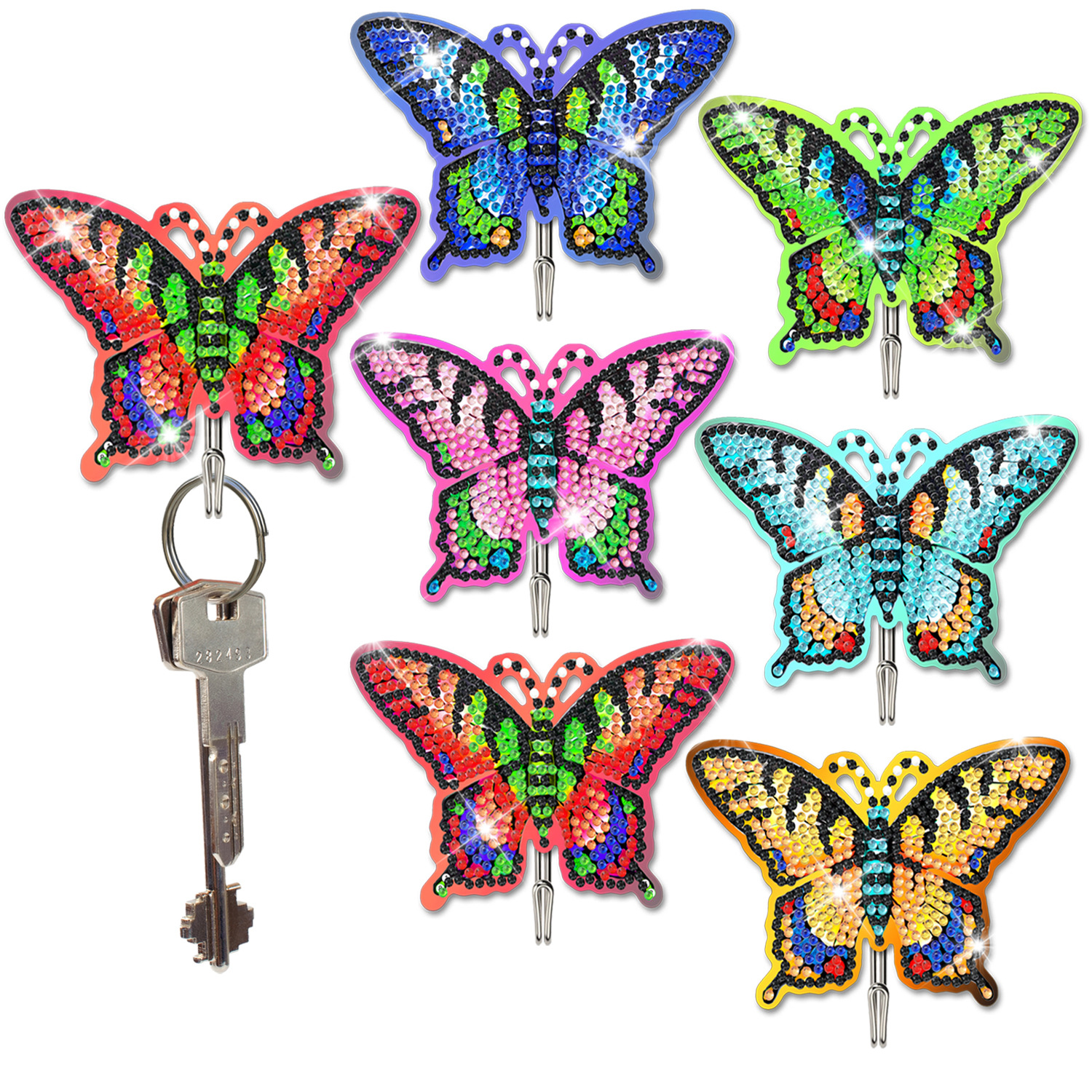 Cross-border selling children's diamond painting creative DIY sticker pendant hanging hook brick painting manufacturers wholesale educational toys