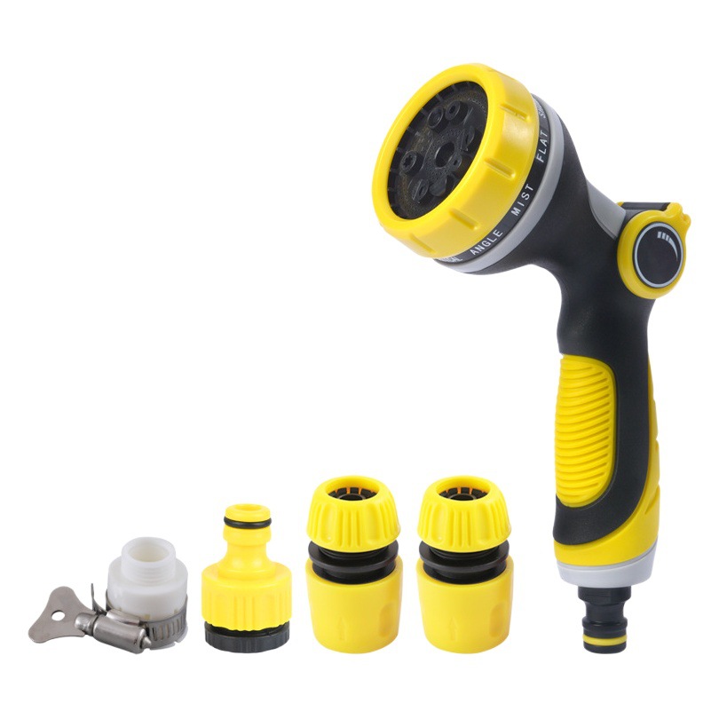 Cross-border Garden Spray Watering Irrigation Shower Household Car Wash Cleaning Tool 10 Function Water Gun Set