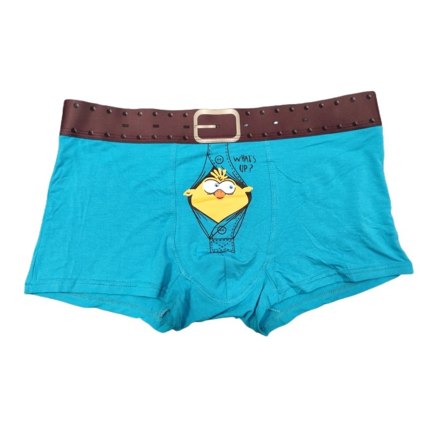 Picture of New Men's Underwear Seamless Modal Bamboo Fiber Breathable Comfortable Antibacterial Cartoon Printed Boxer Briefs for Men