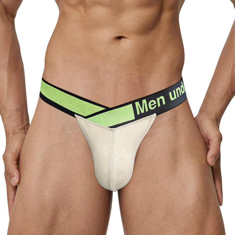 temu supply high fork men's underwear wear-resistant leg non-hip modal sexy briefs men MP242