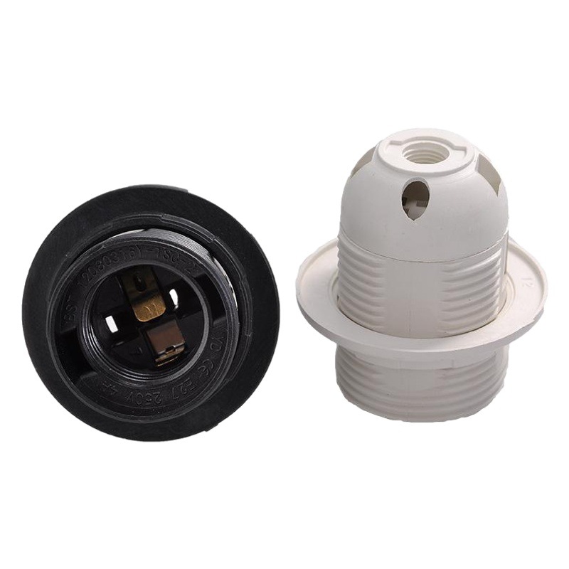Factory supply E27 European standard card type full tooth lamp holder LED screw lamp holder
