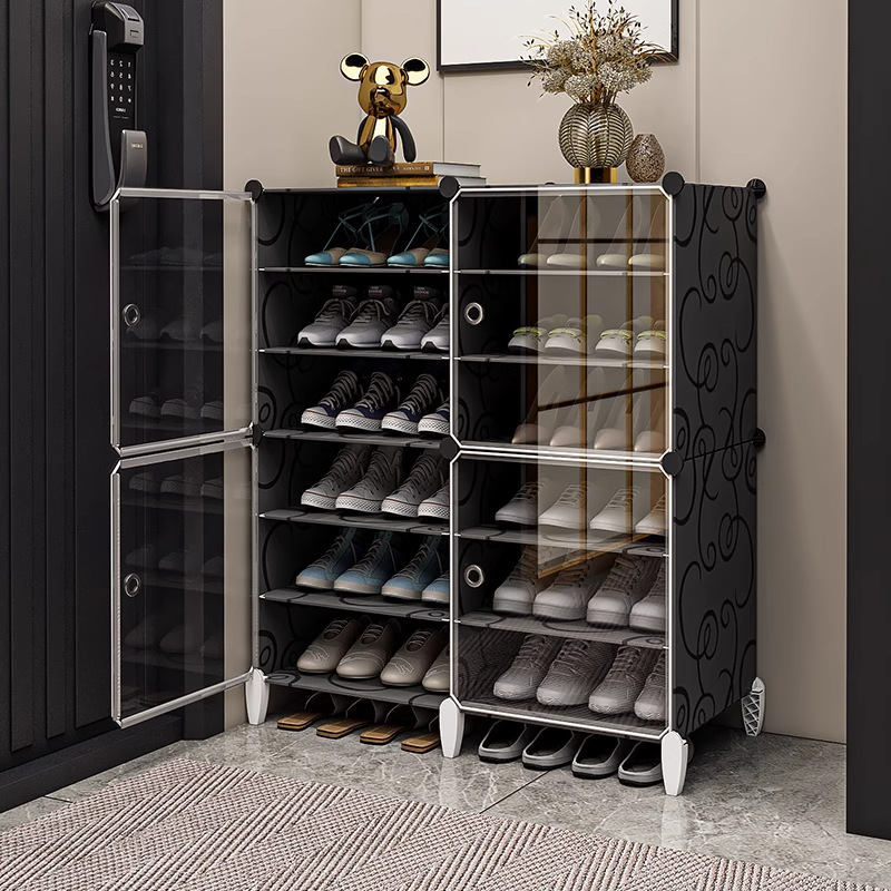 Shoe Rack Home Door Storage Artifact Indoor Good-looking 2025 New Transparent Shoe Box Dust-proof Dormitory Simple Shoe Cabinet