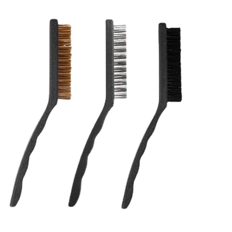 Japan Gas Stove Cleaning Brush 3 Pack Kitchen Supplies Range Hood Stove Cleaning Tool Steel Wire Small Brush