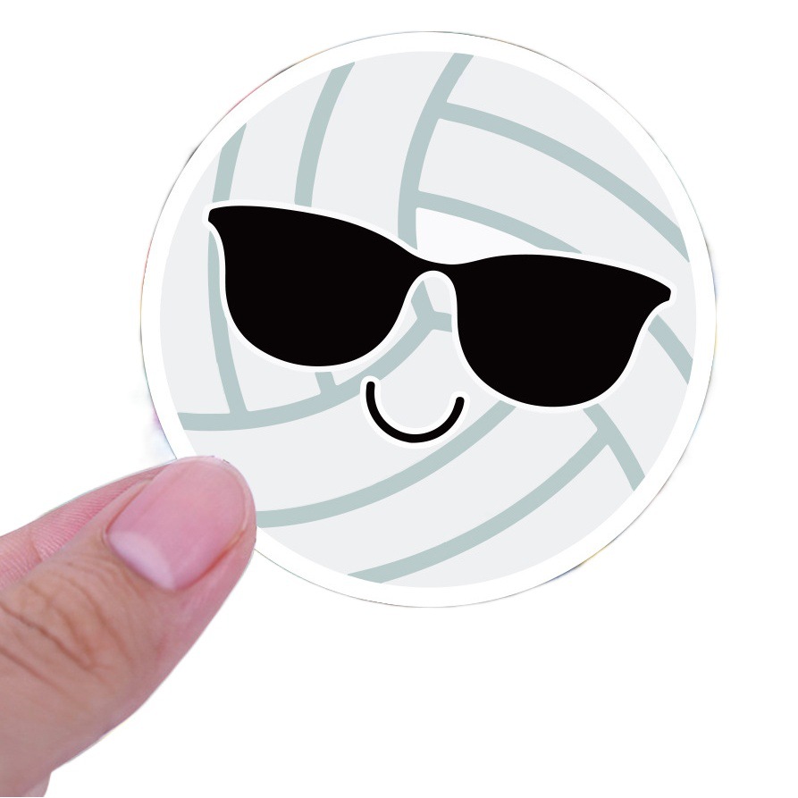 100 new volleyball sports graffiti stickers trolley case luggage PVC waterproof stickers motorcycle stickers