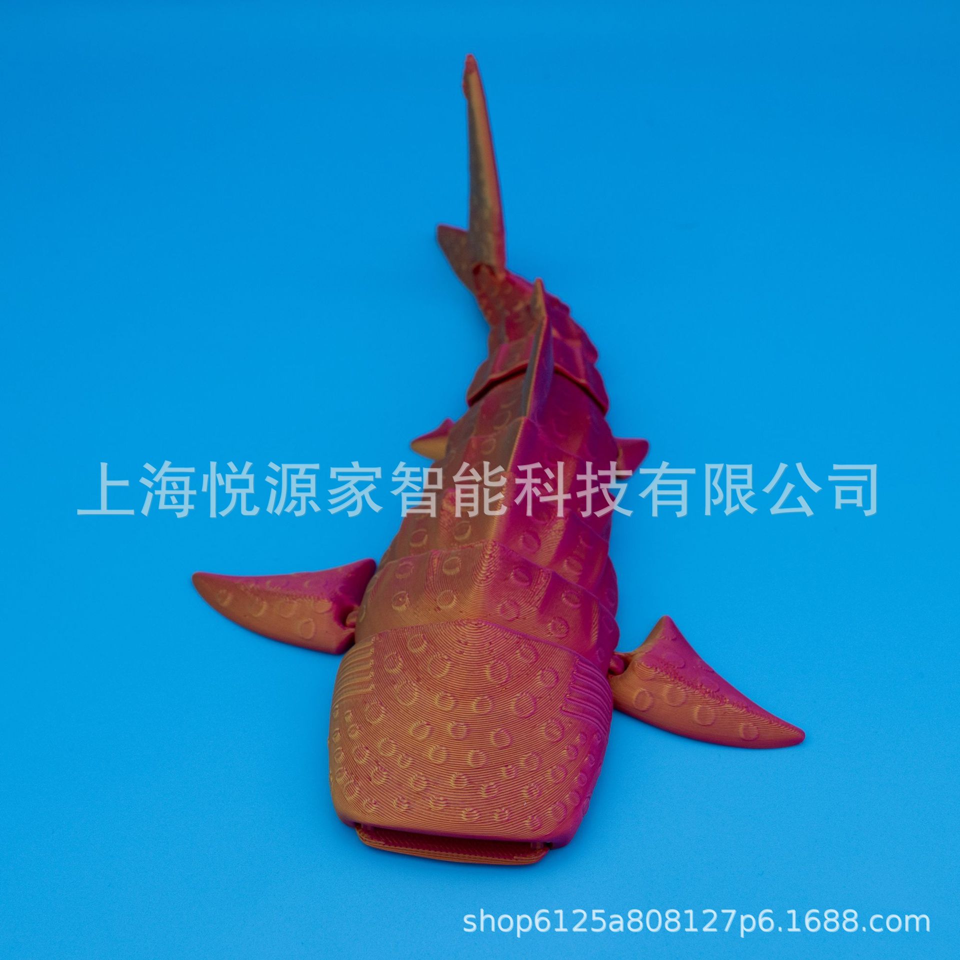 Picture of 3d printing polka dot whale shark realistic children gift model toy gift movable joint new cross-border night market