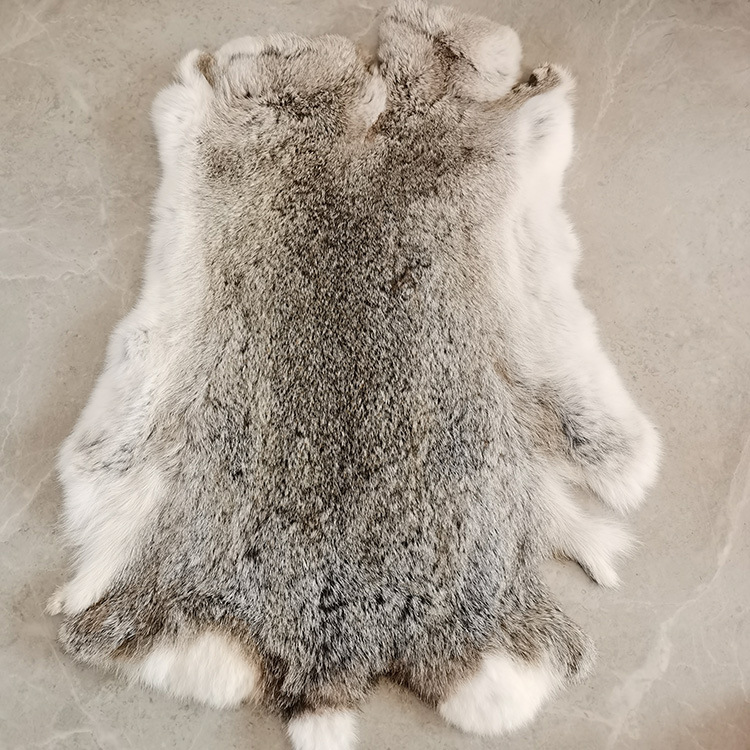 Picture of Extra Large Thick Old Rabbit Skin Rare Color Rabbit Skin Cushion Home Furnishings Decoration with Cooked Rabbit Skin Whole Piece