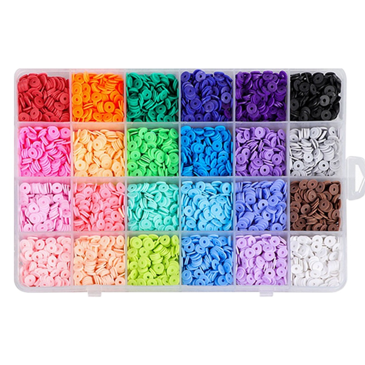 Cross-Border 24-grid soft pottery piece set diy jewelry color wafer bohemian style jewelry bracelet DIY jewelry
