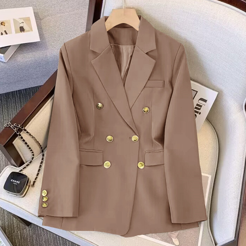 Picture of Black High-end Internet Celebrity 2024 Spring and Autumn New Arrival Small Casual All-match Socialite Retro Top Small Suit Jacket