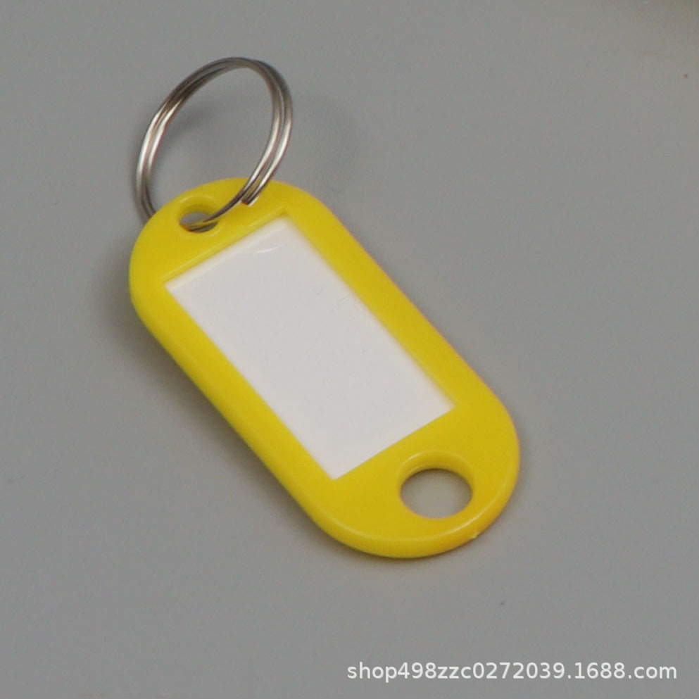 Picture of PP key card plastic number can be written pendant listing Hotel Hotel label classification card key card key chain