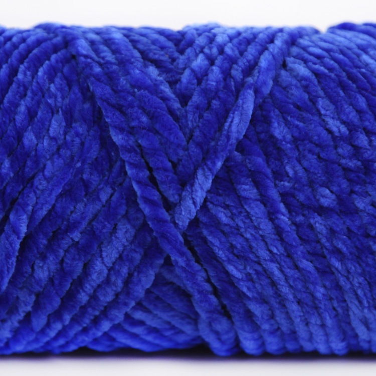Picture of 3 Strands of Chenille Velvet Yarn for Crocheting Shoes, Thick Yarn for Autumn and Winter DIY Handmade Knitting, Scarf Yarn, Pure Handmade Knitting