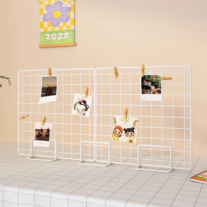Picture of Grid Display Rack Kindergarten Art Area Base Works Huancuang Shelf Stall Photo Hanging Pieces Jewelry Wire