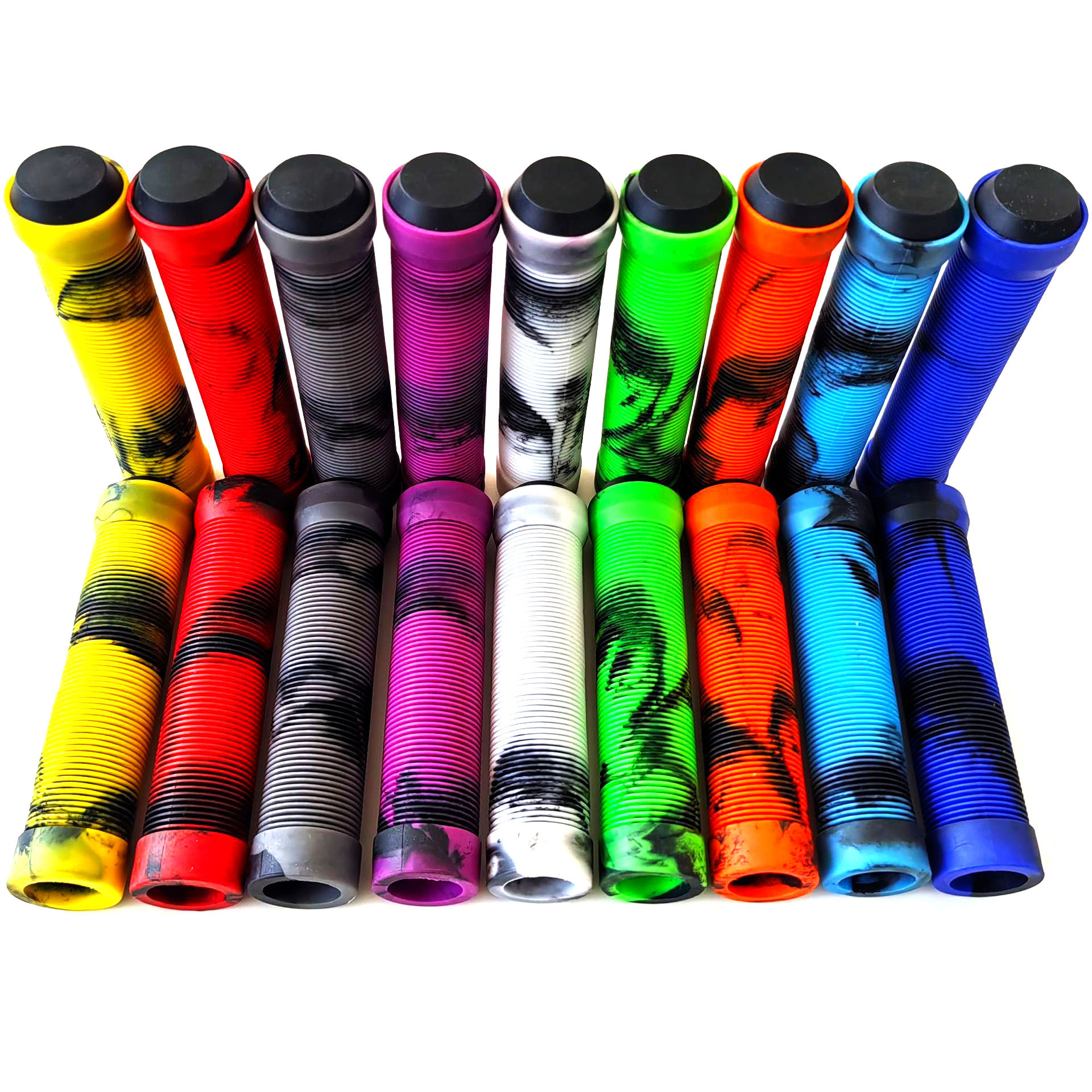 Mountain Bike Bicycle Handlebar Cover Rubber Non-Slip Shock-Absorbing Cycling Grip Cover Pair Thickeneded Comfortable Soft Handlebar