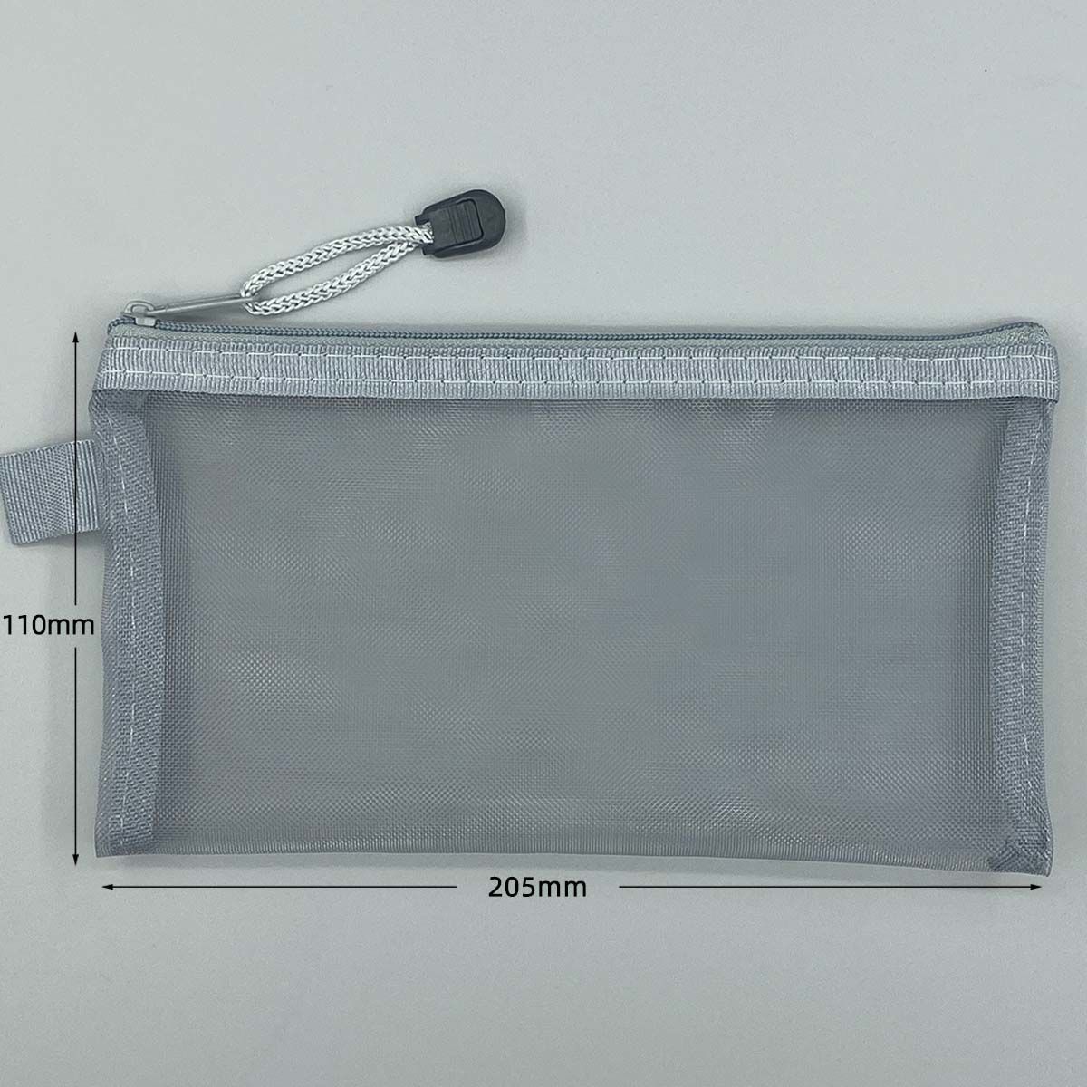 Picture of Transparent Mesh Pencil Bag Large Capacity Zipper Storage Bag Student Examination Portable Pencil Bag Stationery Bag Printable