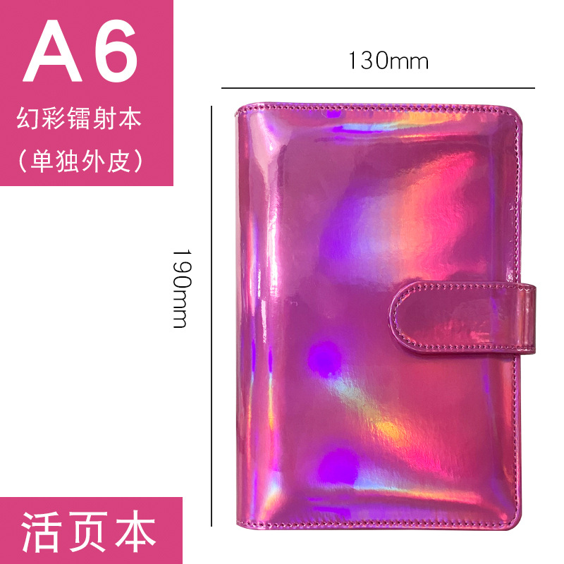 Picture of Foreign trade for colorful laser Macaron loose-leaf notebook a6 notepad creative trend notebook wholesale