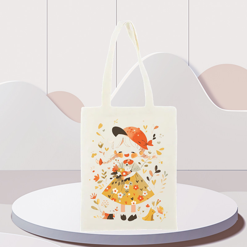 Canvas Bag with Custom Printed Logo, High-Quality Tote Bag for Women, Canvas Bag for Advertising and Training, Cotton Bag for Portable Storage