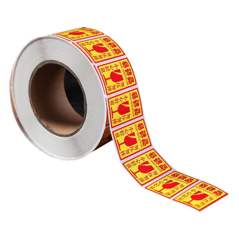 Fragile label stickers fragile warning stickers fragile label logistics express Taobao warning stickers