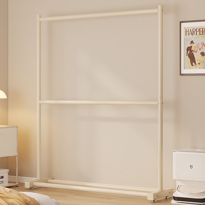 Double-layer garment display rack floor vertical home hanger dormitory bedroom coat rack storage rack