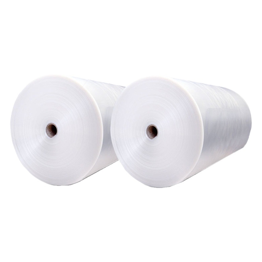 Wide Milky White Cold shrink film pallet chemical milk powder can packaging film pe cold stretch tube film shrink film