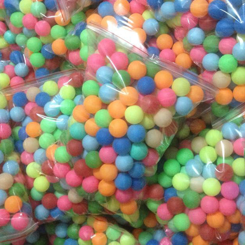 Frosted color table tennis ball small color ball spray ball motorcycle ball plastic Pong lottery pet children's trainer toy