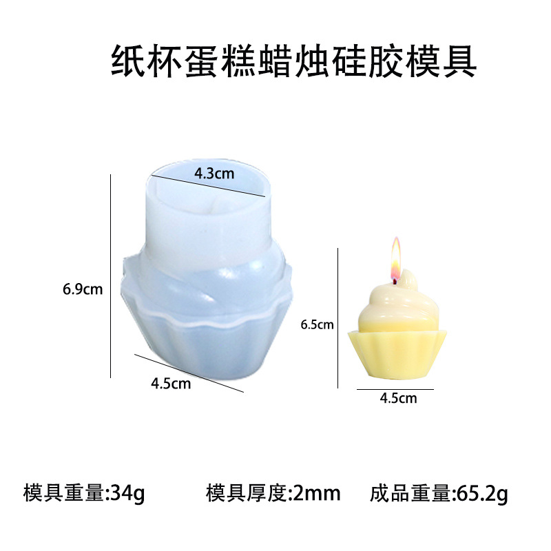 Picture of Triumphant diy drop Mold hamburger ice cream candle silicone mold resin ornaments cross-border exclusive