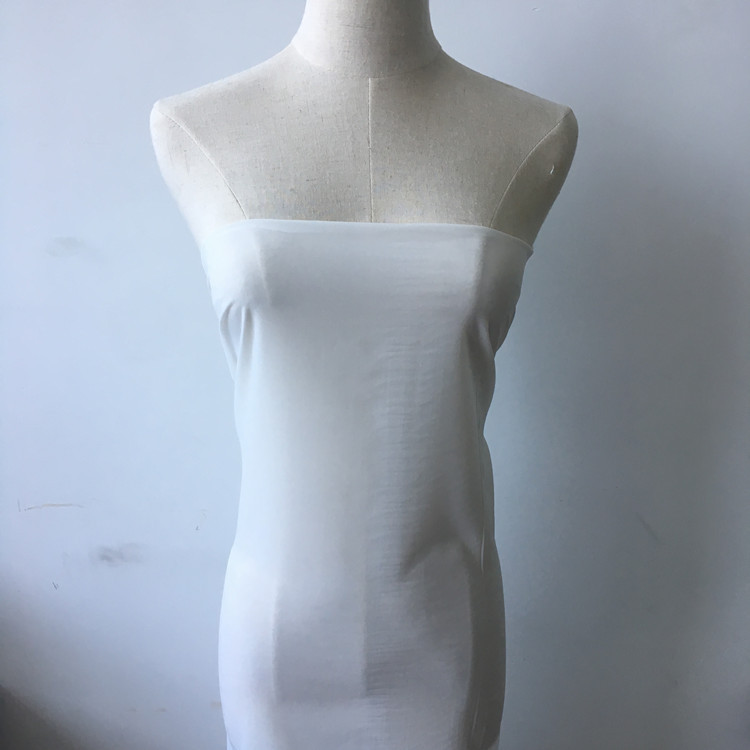 In stock wholesale white stretch velvet chiffon dyeing can be customized